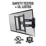 Sanus Advanced Full-Motion 4D® + Shift™ TV Wall Mount for TVs 32"-65" - K&B Audio