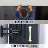 Sanus Advanced Full-Motion 4D® + Shift™ TV Wall Mount for TVs 32"-65" - K&B Audio