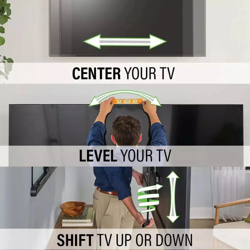 Sanus Advanced Full-Motion 4D® + Shift™ TV Wall Mount for TVs 42"-90" - K&B Audio