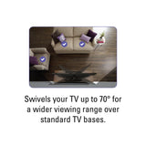 SANUS FTVS1-B2 Swivel TV Base fits most flat-panel TVs 32" - 65” - K&B Audio