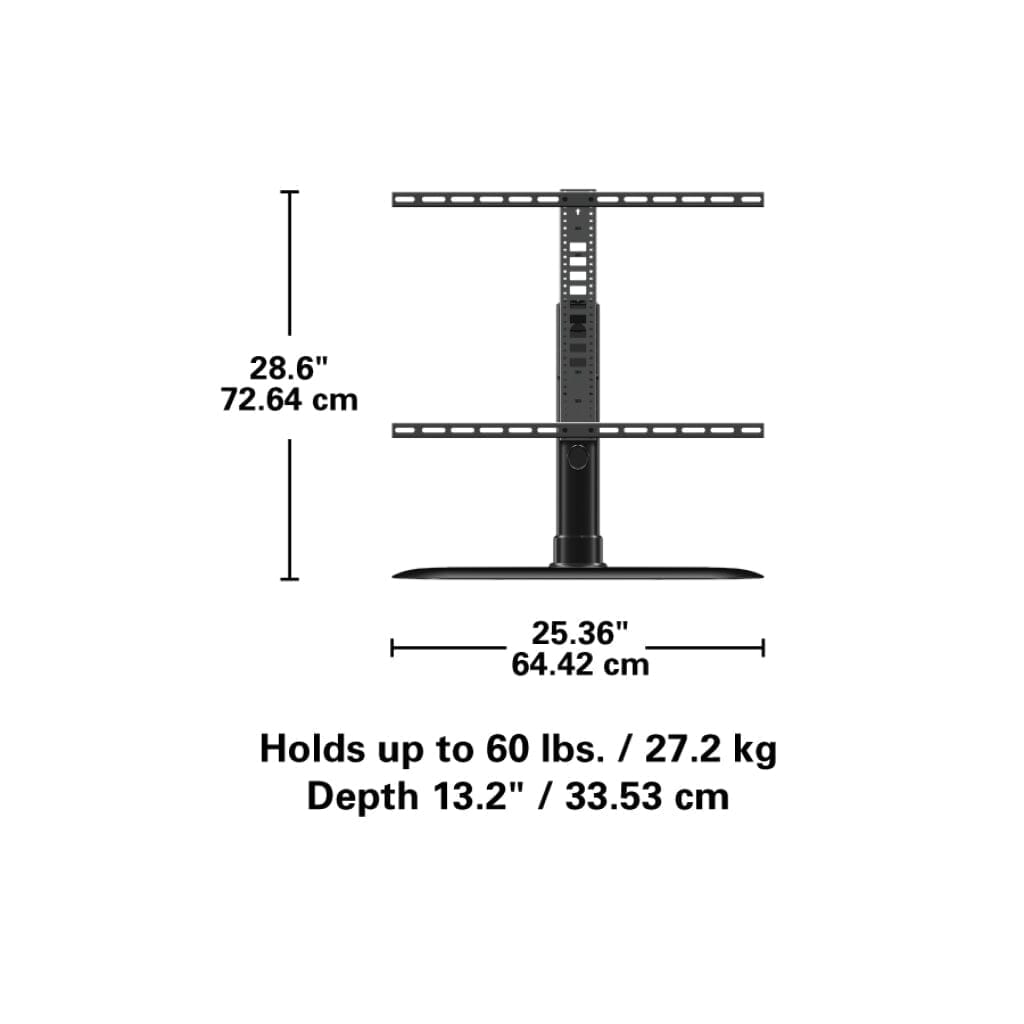 SANUS FTVS1-B2 Swivel TV Base fits most flat-panel TVs 32" - 65” - K&B Audio