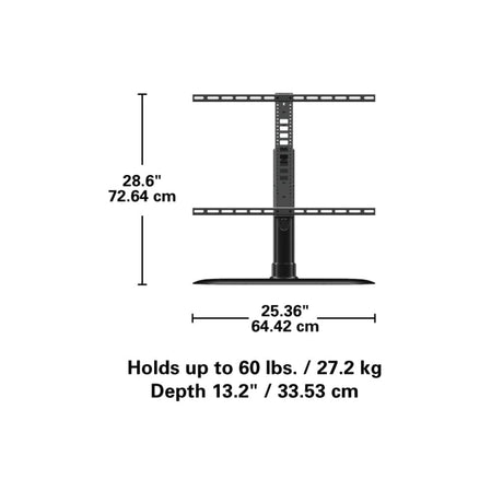 Sanus FTVS1-B2 32"-65” Swivel TV Pedestal Stand - K&B Audio