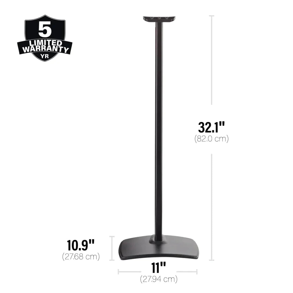 Sanus Height Adjustable Speaker Stand for Sonos Era 300 - Pair - K&B Audio