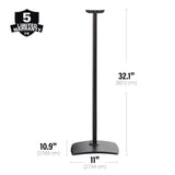 Sanus Height Adjustable Speaker Stand for Sonos Era 300 - Pair - K&B Audio