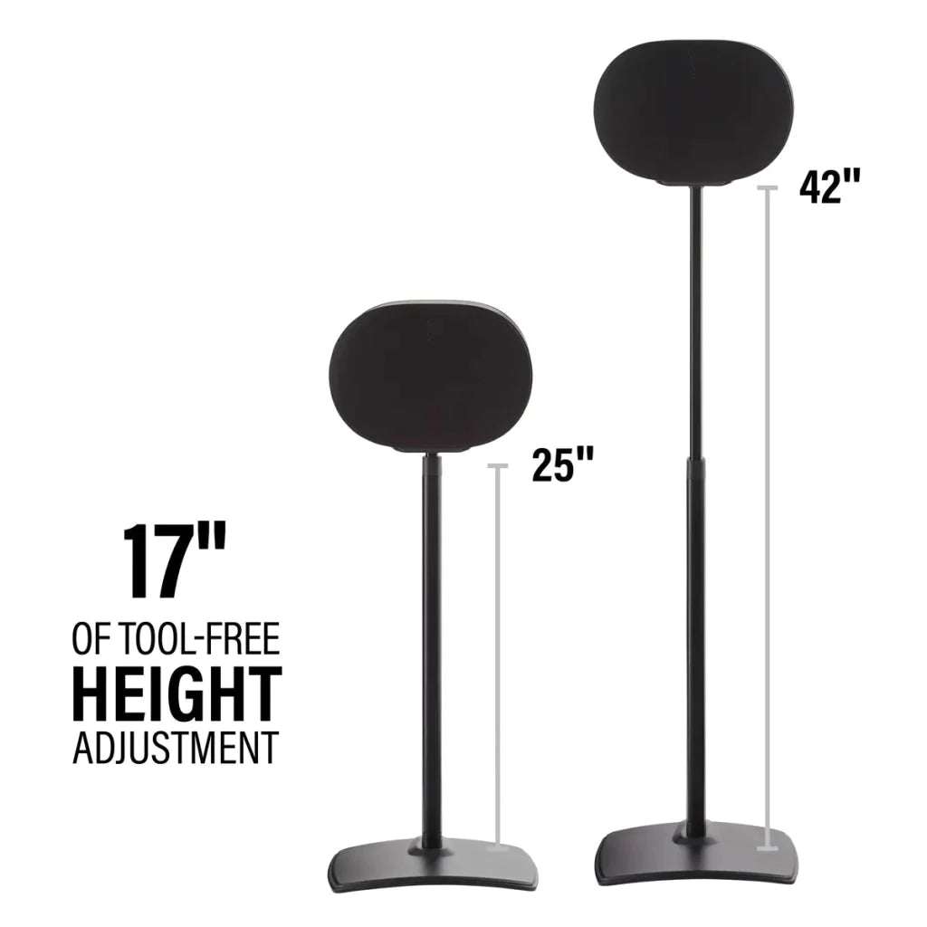 Sanus Height Adjustable Speaker Stand for Sonos Era 300 - Single - K&B Audio