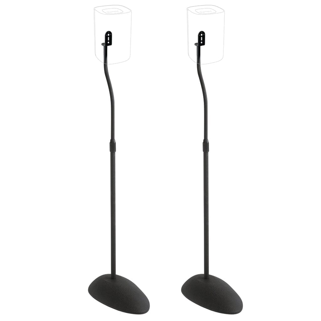 Sanus HTB3-B1 Adjustable Speaker Stands for Satellite Speakers up to 4 lbs - K&B Audio