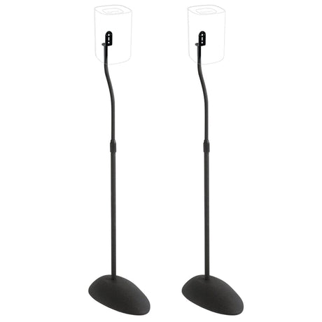 SANUS HTB3-B1 Adjustable Speaker Stands for Satellite Speakers up to 4 lbs - K&B Audio