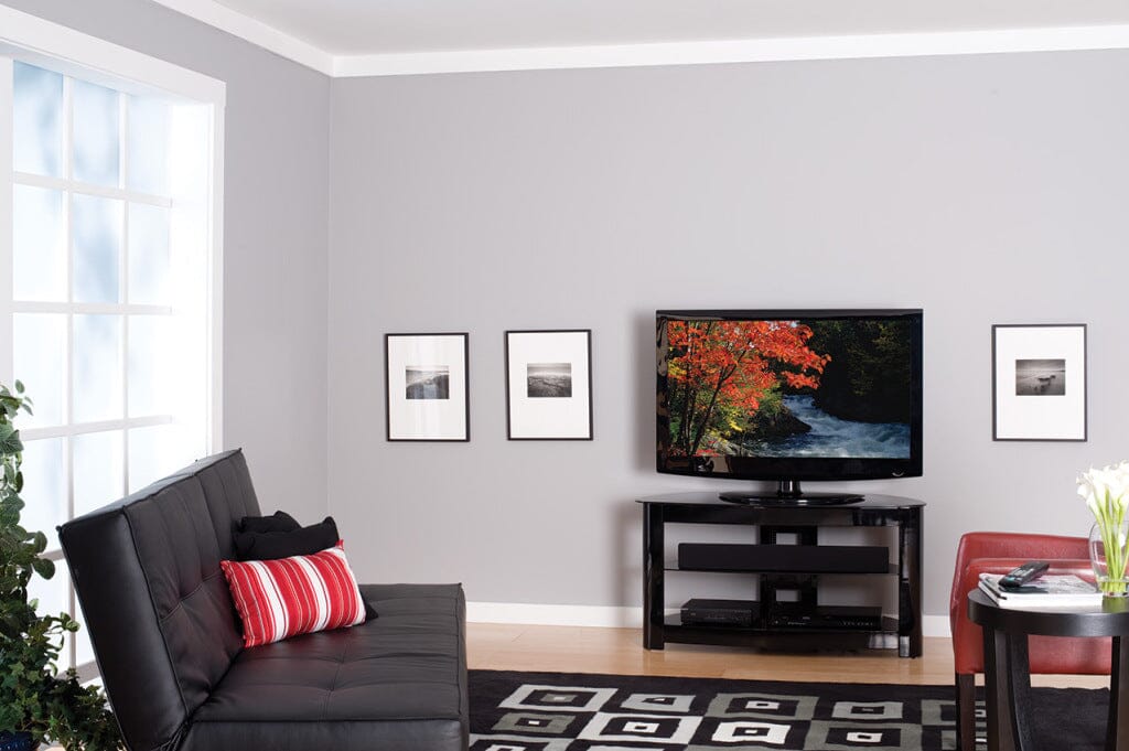 Sanus Media Console - Corner TV Stand for TVs up to 56" - K&B Audio