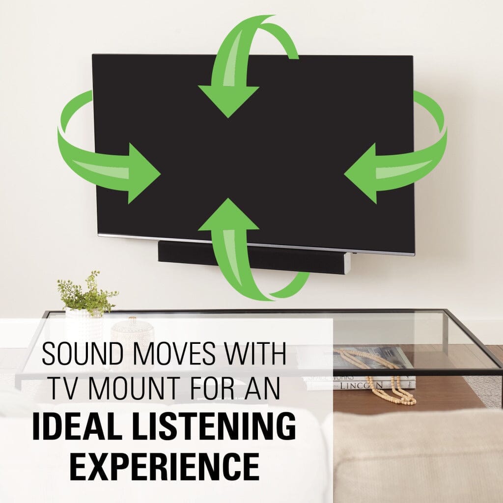 Sanus SASB1-B1 Soundbar Mount: Holds Up To 20 LBS - K&B Audio