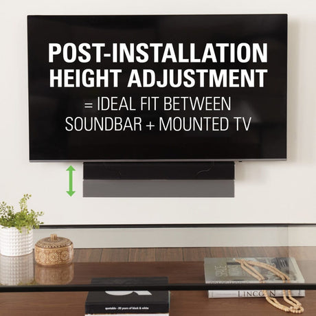 Sanus SASB1-B1 Soundbar Mount: Holds Up To 20 LBS - K&B Audio