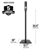 Sanus Universal Speaker Stands for Speakers up to 10 lbs, Pair - Black - K&B Audio
