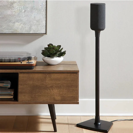 Sanus Universal Speaker Stands for Speakers up to 10 lbs, Pair - Black - K&B Audio