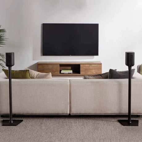 Sanus Universal Speaker Stands for Speakers up to 10 lbs, Pair - Black - K&B Audio
