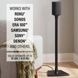 Sanus Universal Speaker Stands for Speakers up to 10 lbs, Pair - Black - K&B Audio