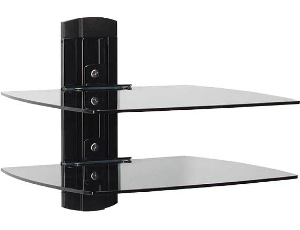 SANUS VF3012-B1 Dual Shelf for Under Wall Mounted TV - K&B Audio