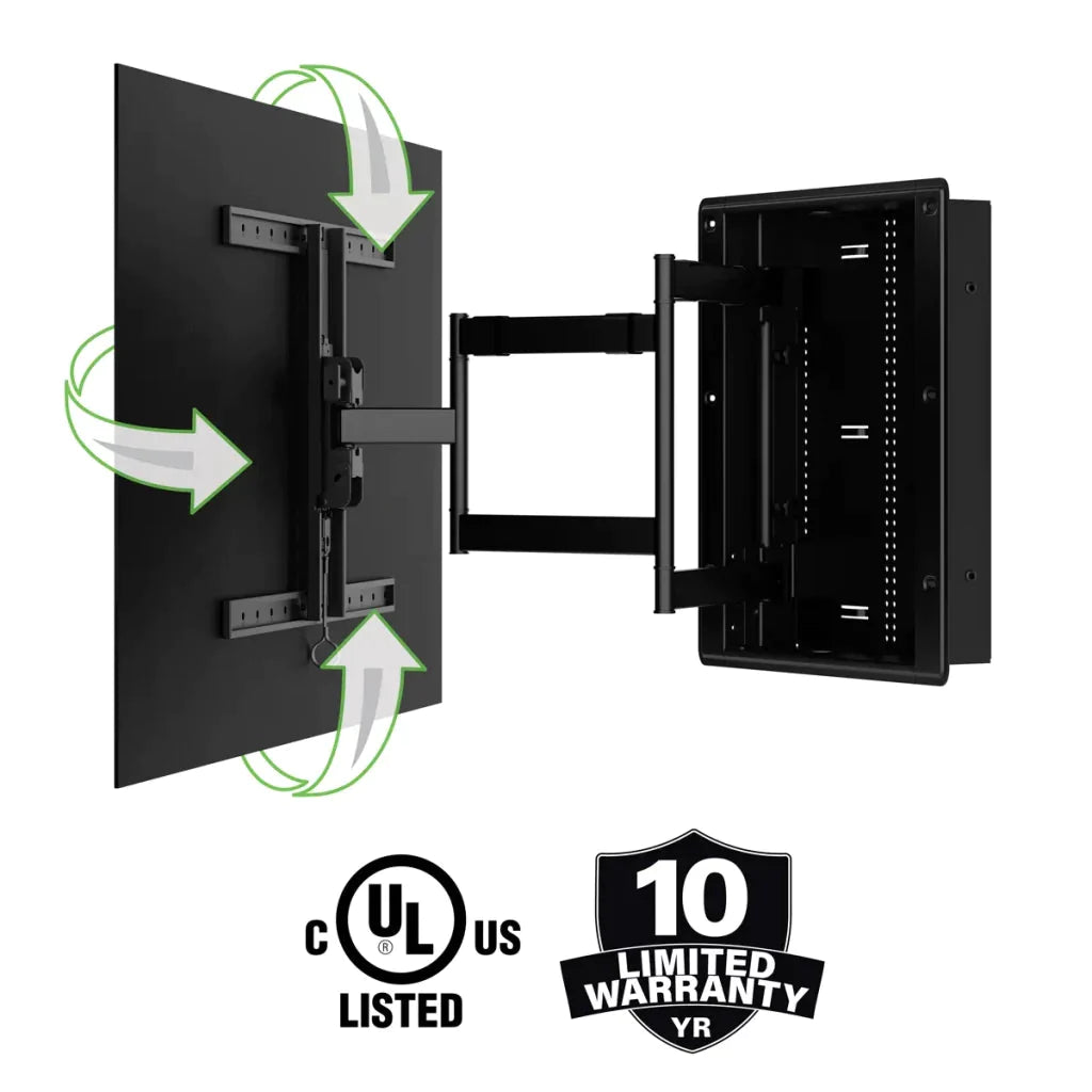 Sanus VIWLF128 Premium Large In-Wall Full-Motion Mount for TVs 42"-85" - K&B Audio