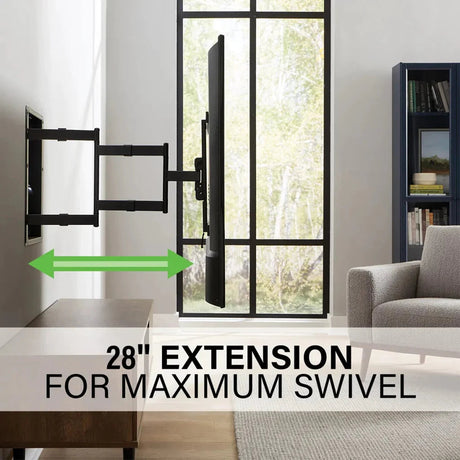 SANUS VIWLF128 Premium Large In-Wall Full-Motion Mount for TVs 42"-85" - K&B Audio