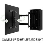 SANUS VIWLF128 Premium Large In-Wall Full-Motion Mount for TVs 42"-85" - K&B Audio