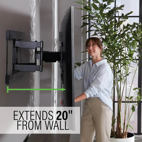 Sanus VLFS820 Super Slim Full-Motion TV Mount for Most 40"-90" TVs up to 125 LBS - K&B Audio