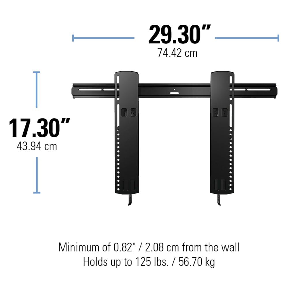 Sanus VLT16-B2 Ultra Slim Low Profile TV Mount for 40"-85" TVs - K&B Audio
