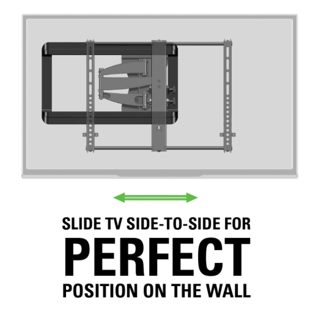 Sanus VMF620-B2 Premium Full-Motion TV Mount, 20" Extension, 37"-55" - K&B Audio