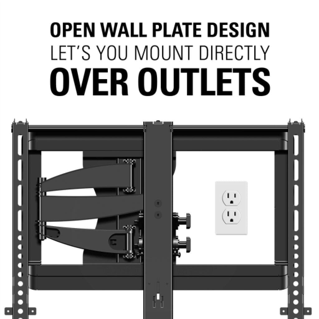Sanus VMF620-B2 Premium Full-Motion TV Mount, 20" Extension, 37"-55" - K&B Audio