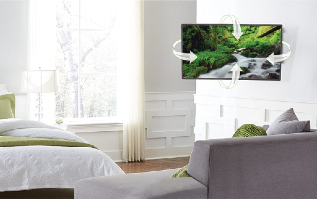 Sanus VMF620-B2 Premium Full-Motion TV Mount, 20" Extension, 37"-55" - K&B Audio