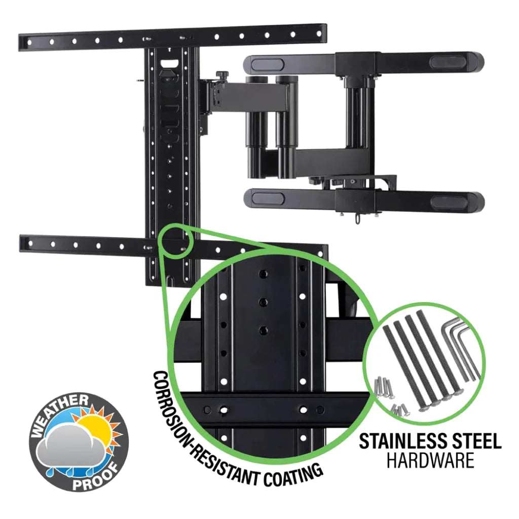 Sanus VODLF125-B2 Outdoor Premium Large Full-Motion Mount for TVs 40"-85" - K&B Audio