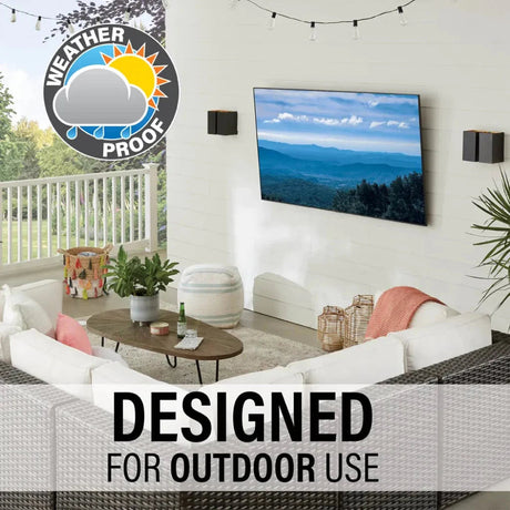 SANUS VODLT1-B2 Premium Large Outdoor Tilt Mount for TVs 37"-95" - K&B Audio