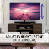 SANUS VSTV2-B2 Swivel TV Stand for TVs 40"-86" - K&B Audio