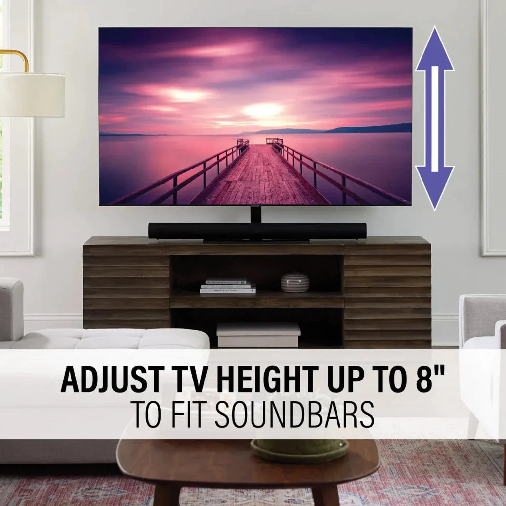 Sanus VSTV2-B2 40"-86" Swivel TV Pedestal Stand - K&B Audio