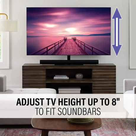 Sanus VSTV2-B2 40"-86" Swivel TV Pedestal Stand - K&B Audio