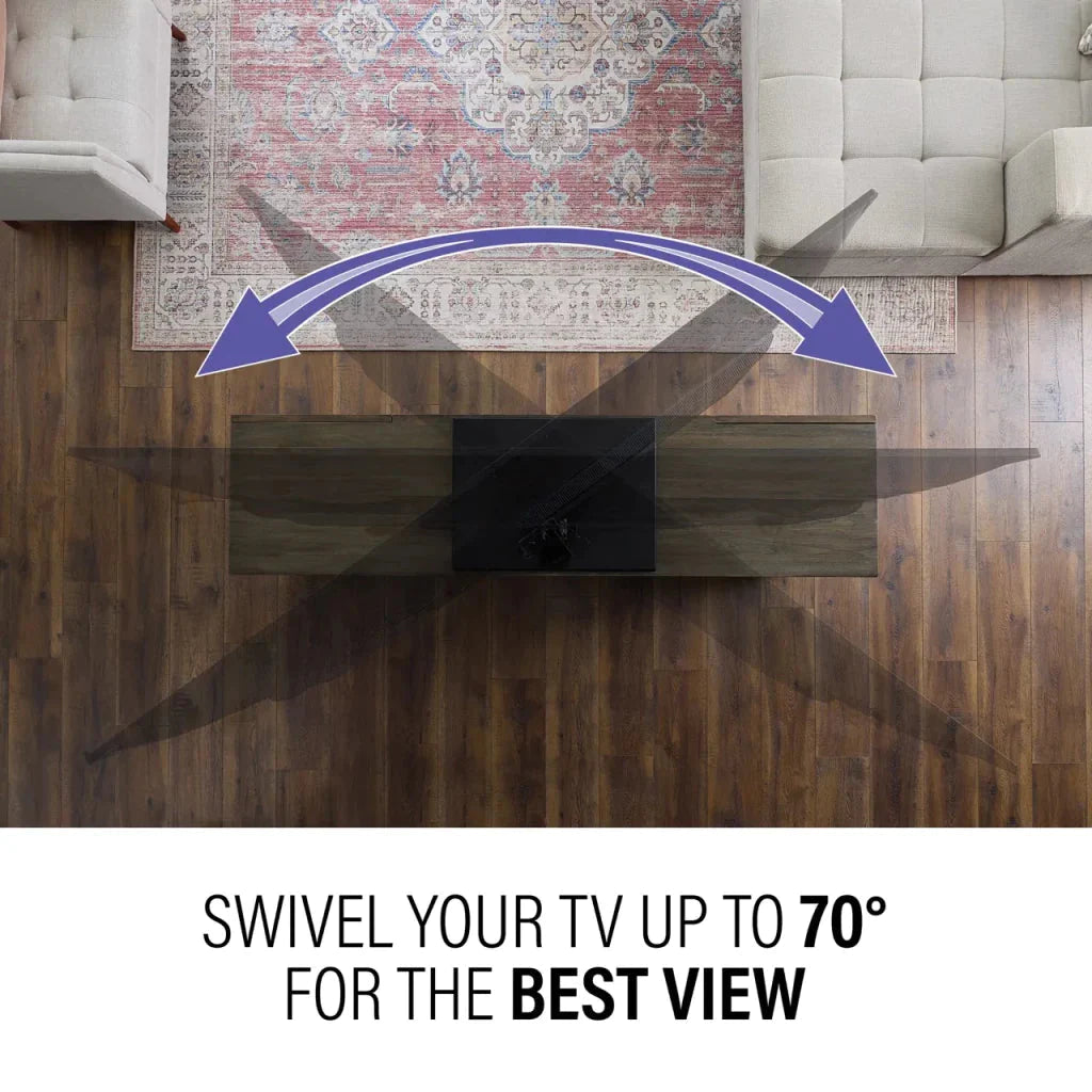 Sanus VSTV2-B2 40"-86" Swivel TV Pedestal Stand - K&B Audio