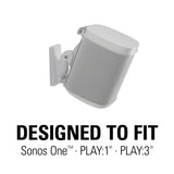 Sanus Wireless Speaker Swivel & Tilt Wall Mounts For Sonos ONE, Play:1 & Play:3 - (Pair) - K&B Audio