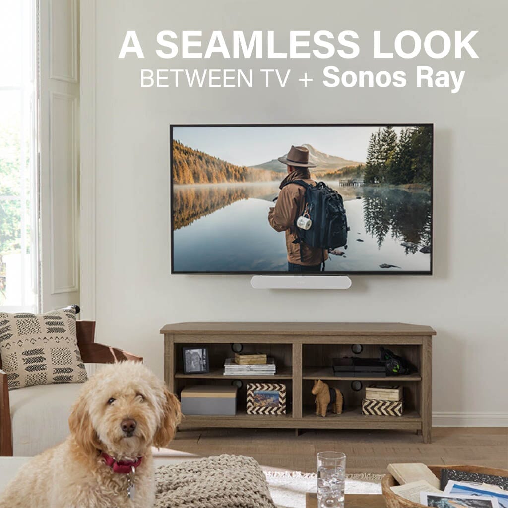 Sanus WSSAFM1-B2 Soundbar Mount Designed for Sonos Ray - K&B Audio