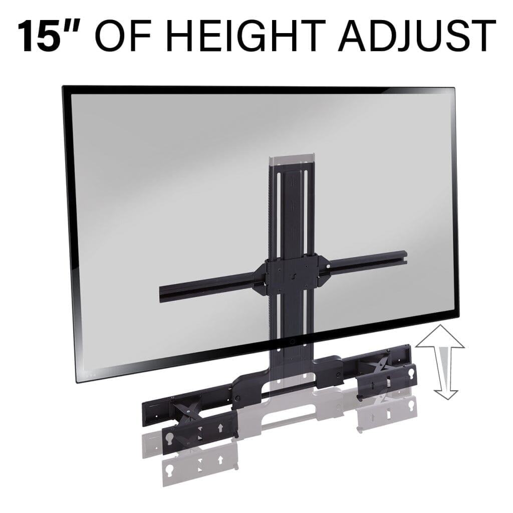 Sanus WSSATM1-B2 Extendable Soundbar TV Mount Designed for Sonos Arc Sound Bar - K&B Audio