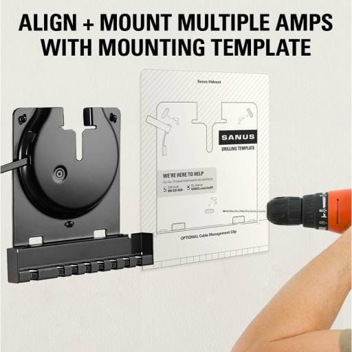 Sanus WSSCAM1 Slim Wall Mount Designed for Sonos AMP - K&B Audio