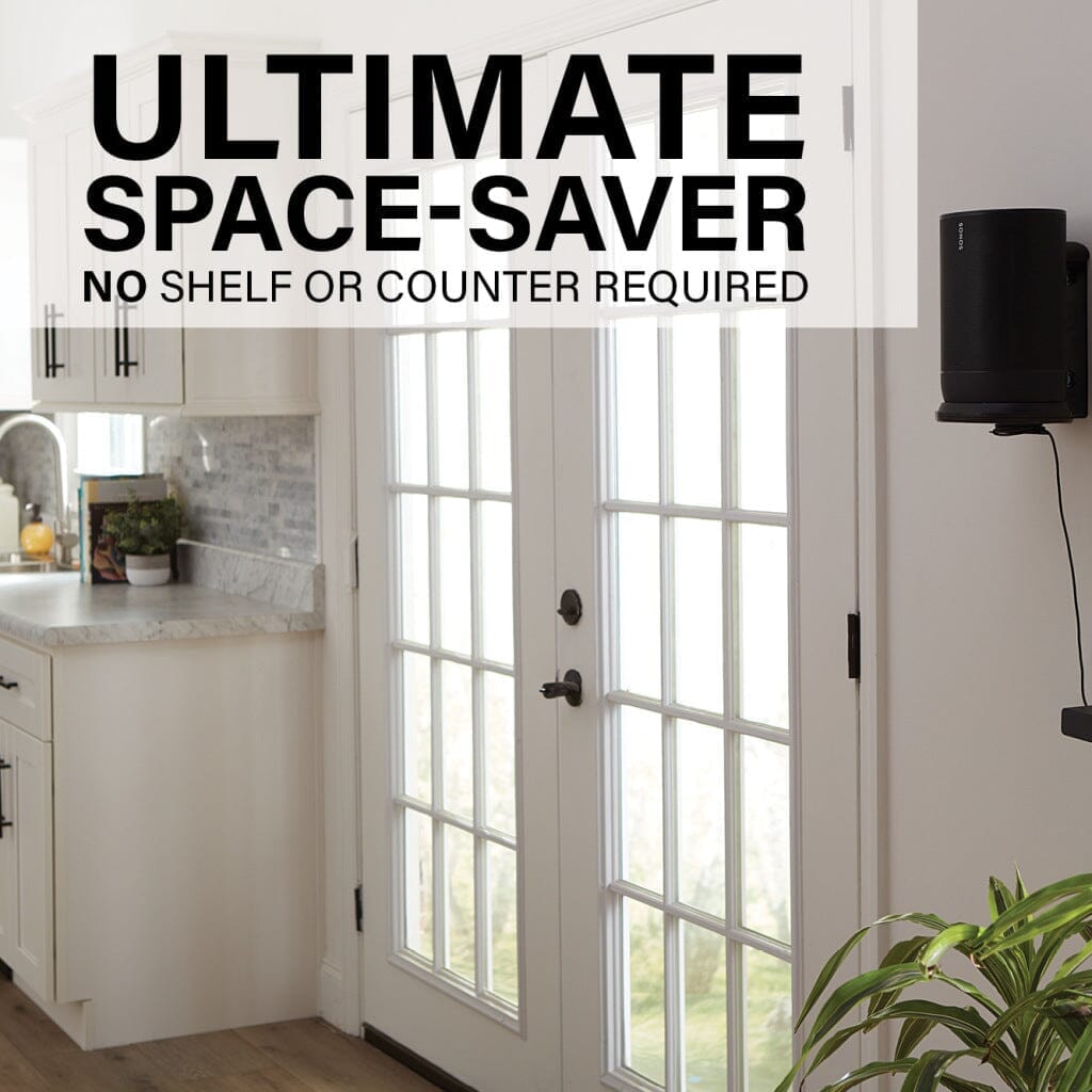 Sanus WSSMM1-B2 Indoor & Outdoor Mount Designed For Sonos Move Speaker - K&B Audio