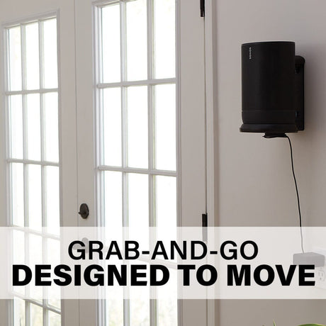 Sanus WSSMM1-B2 Indoor & Outdoor Mount Designed For Sonos Move Speaker - K&B Audio