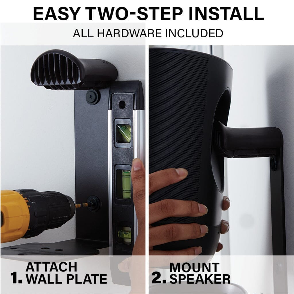 Sanus WSSMM1-B2 Indoor & Outdoor Mount Designed For Sonos Move Speaker - K&B Audio