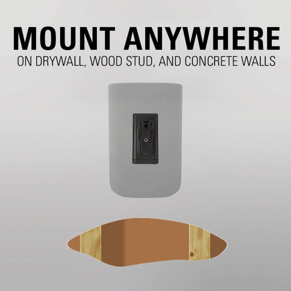 SANUS WSWMU2-B2 Speaker Wall Mounts for Bookshelf Speakers up to 10 lbs - Pair - K&B Audio