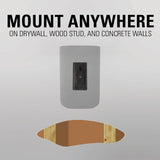 SANUS WSWMU2-B2 Speaker Wall Mounts for Bookshelf Speakers up to 10 lbs - Pair - K&B Audio