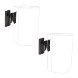 SANUS WSWMU2-B2 Speaker Wall Mounts for Bookshelf Speakers up to 10 lbs - Pair - K&B Audio