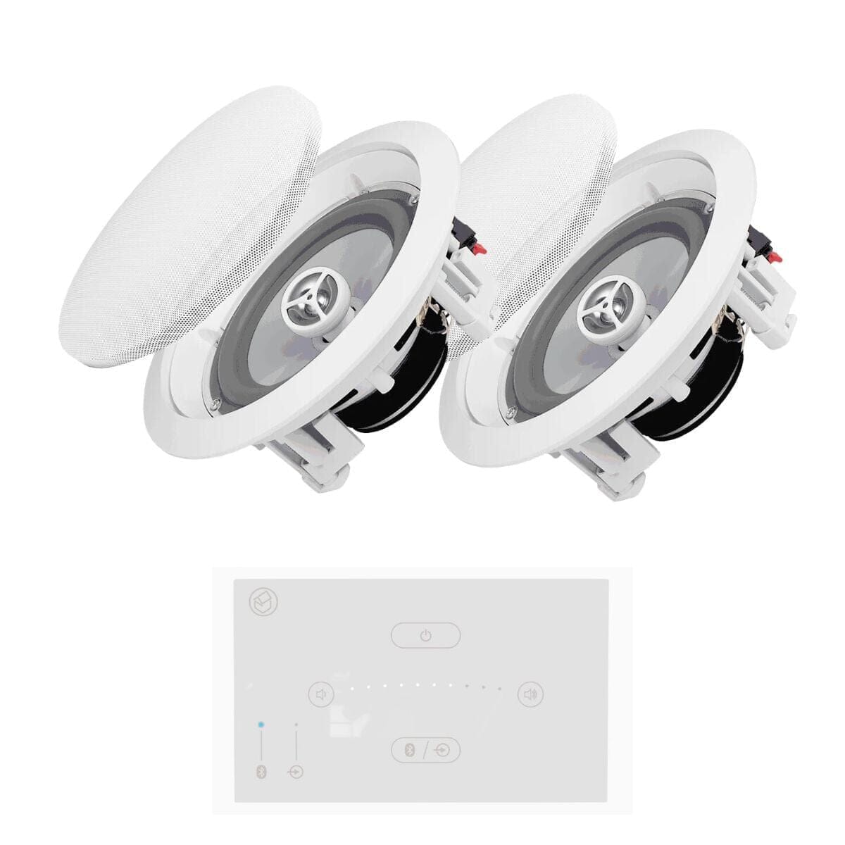 Systemline E50 + OSD Audio ICE600 6.5" Bathroom Ceiling Speakers In Ceiling Speaker Systems Systemline One Pair 