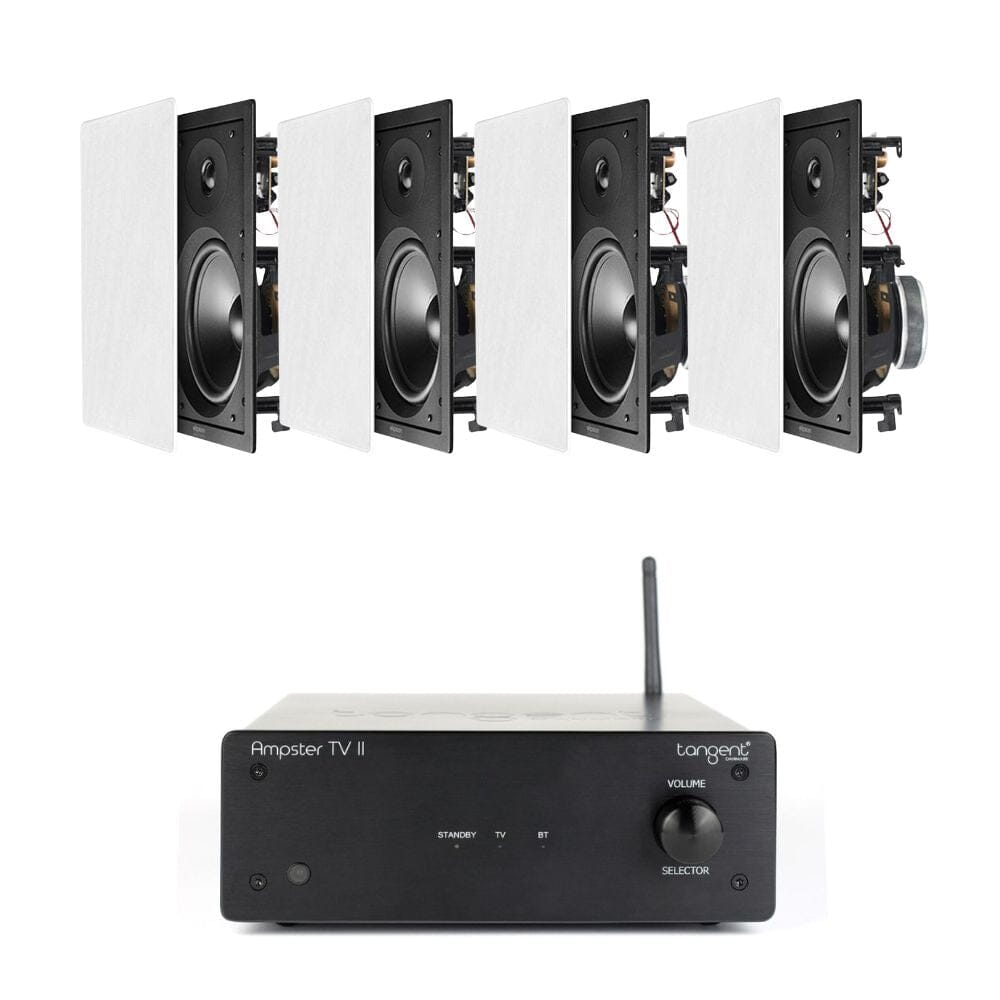 Tangent Ampster TV & Bluetooth In Wall Speaker System with HDMI - K&B Audio
