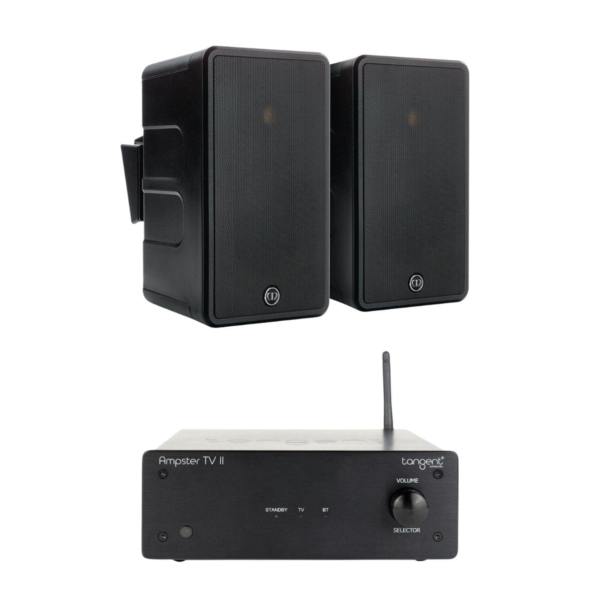 Tangent Ampster + Monitor Audio Climate 60 Outdoor Speakers (Pair) - K&B Audio