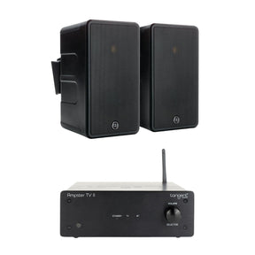 Tangent Ampster + Monitor Audio Climate 60 Outdoor Speakers (Pair) - K&B Audio