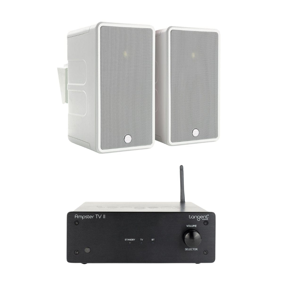 Tangent Ampster + Monitor Audio Climate 60 Outdoor Speakers (Pair) - K&B Audio