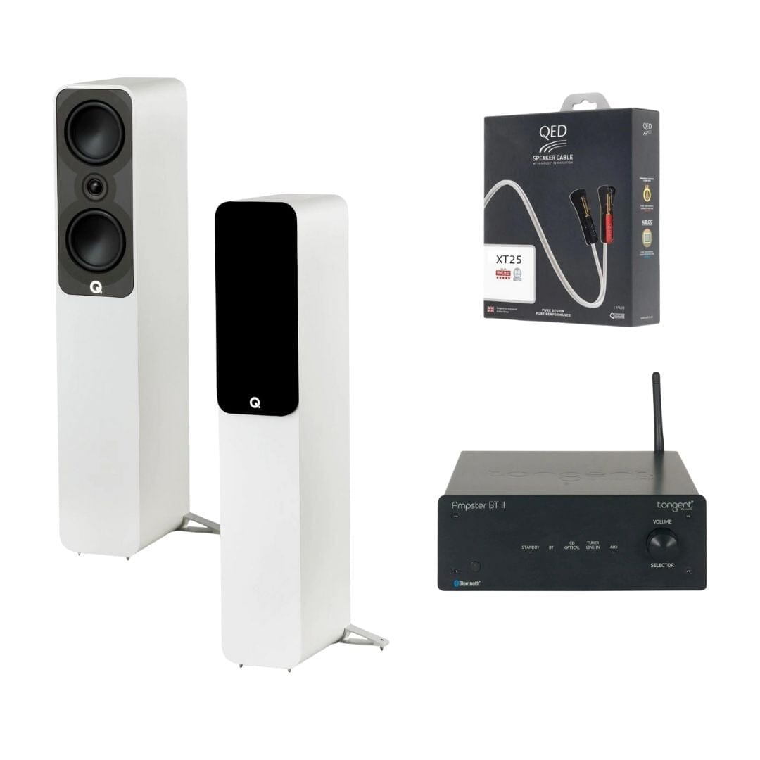Tangent Bluetooth Ampster + Q-Acoustics 5040 Floorstanding Speakers - K&B Audio