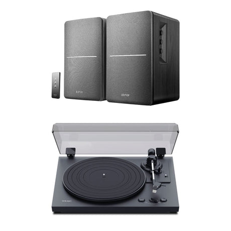 TEAC TN-175 Automatic Turntable + Edifier R1280T Active Bookshelf Speakers Turntable Bundles Edifier / TEAC Black 